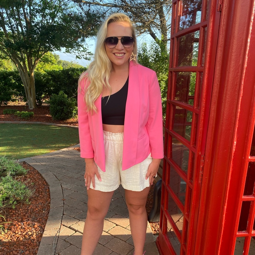 Pink Ann Klein blazer.